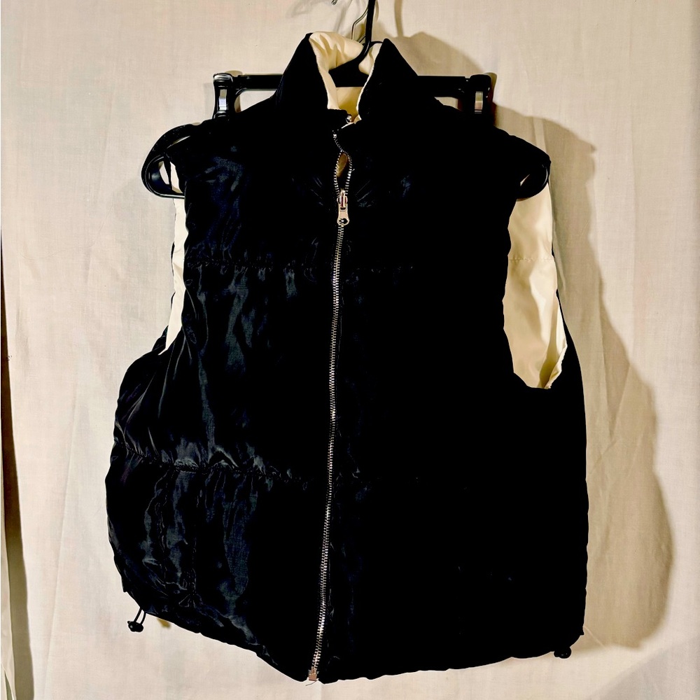 New Reversible Sleeveless Zippered Puffer Jacket